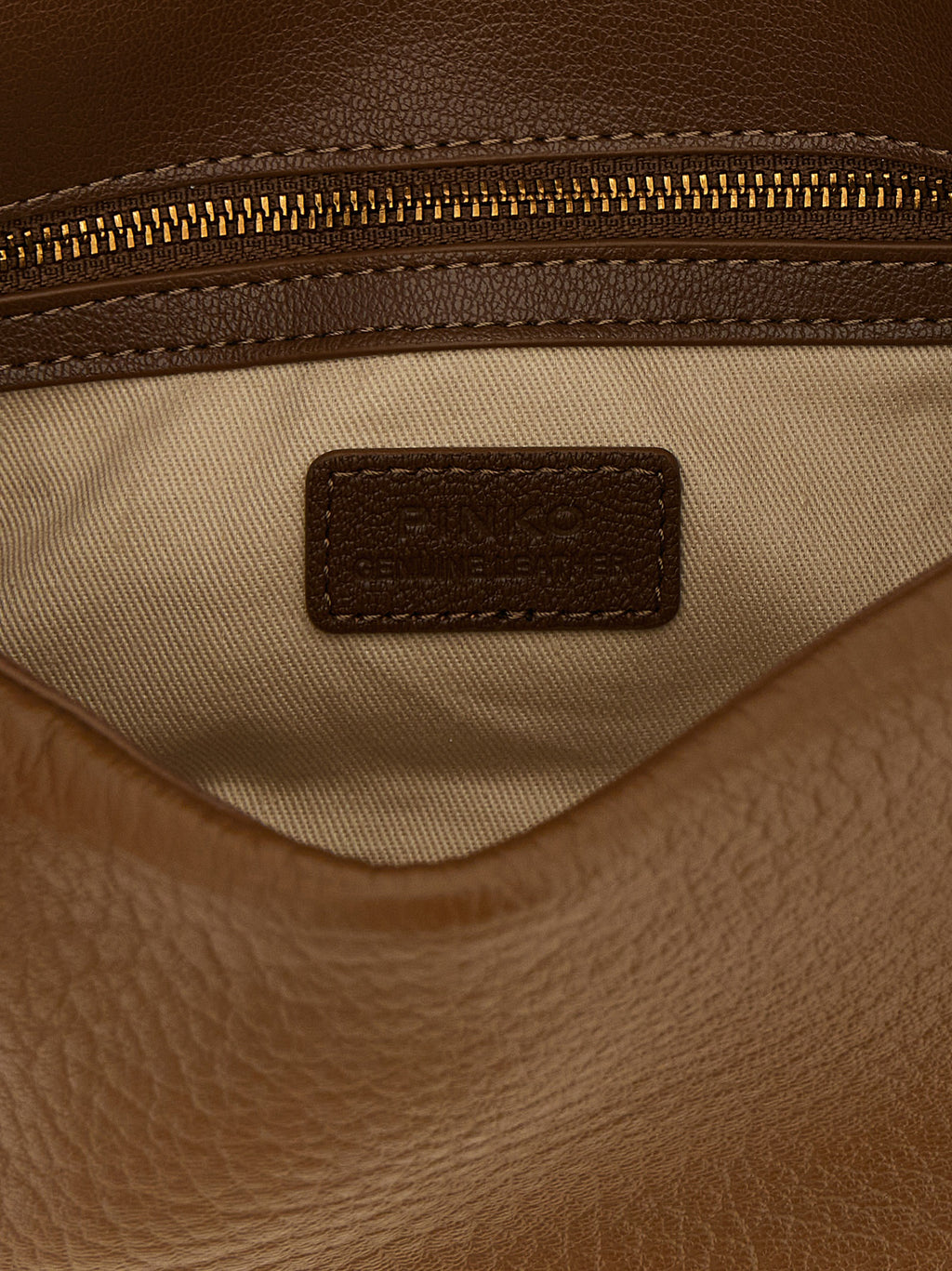 PINKO Schultertasche aus braunem Lammleder