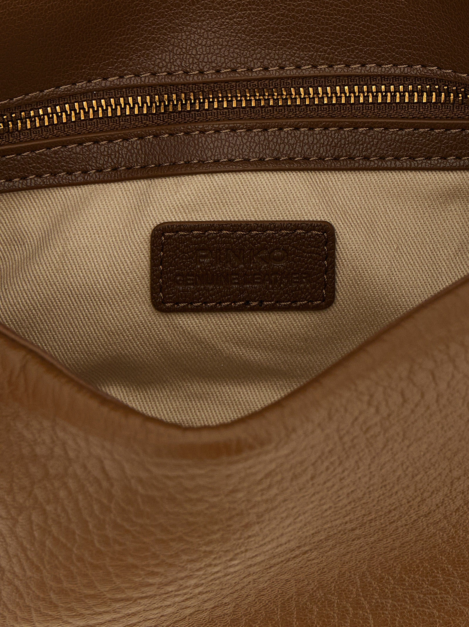 PINKO Schultertasche aus braunem Lammleder