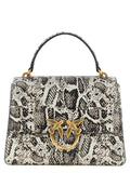 PINKO Graue Kalbsleder-Handtasche