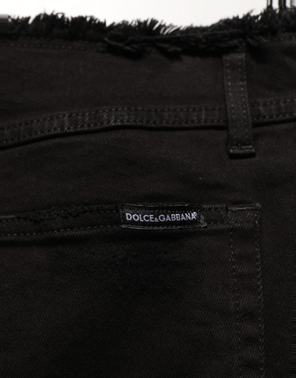 Dolce & Gabbana Schwarze Skinny Jeans aus Baumwolle