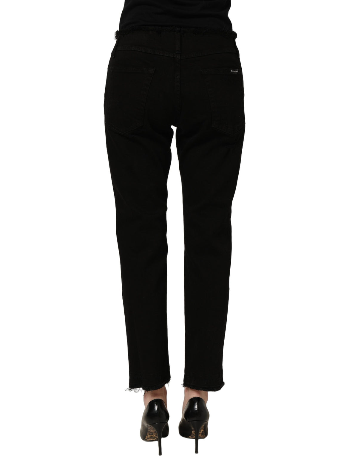 Dolce & Gabbana Schwarze Skinny Jeans aus Baumwolle