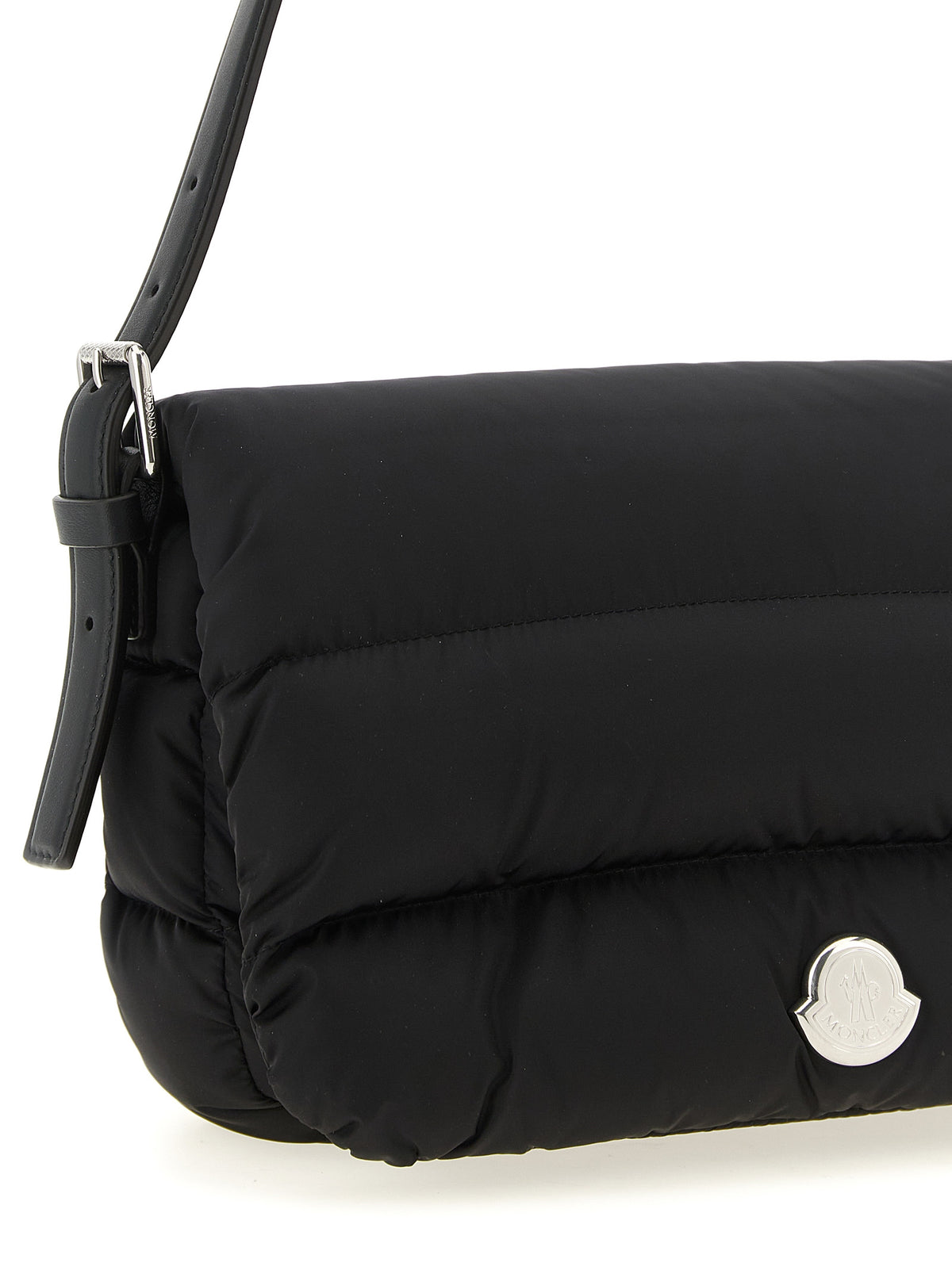 Moncler Schwarze Schultertasche aus Polyamid
