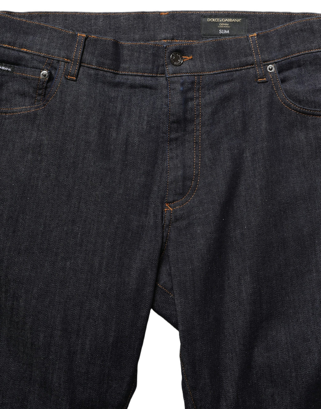 Dolce & Gabbana Dunkelgraue Baumwoll-Jeans im Slim Fit für Herren