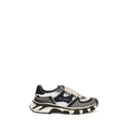 Dolce & Gabbana Graue Kalbsleder Bos Taurus Chunky Sneaker