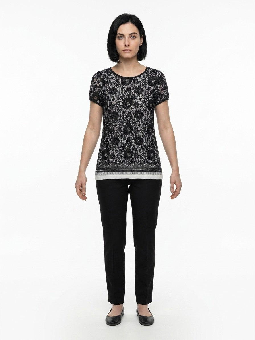 Dolce & Gabbana Mehrfarbiges Polyamid-T-Shirt