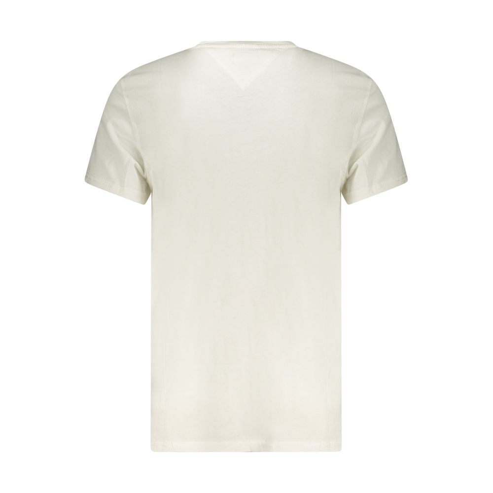 Tommy Hilfiger Weißes Herren-T-Shirt aus Baumwolle