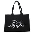 Karl Lagerfeld Schwarze Stoffhandtasche