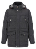 Brunello Cucinelli Grauer Wollparka