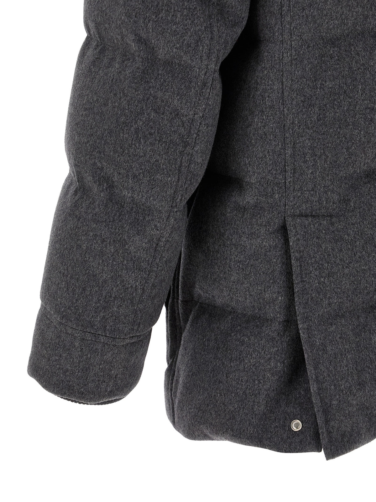 Brunello Cucinelli Grauer Wollparka
