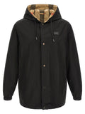 Burberry Schwarzer Polyester-Mantel