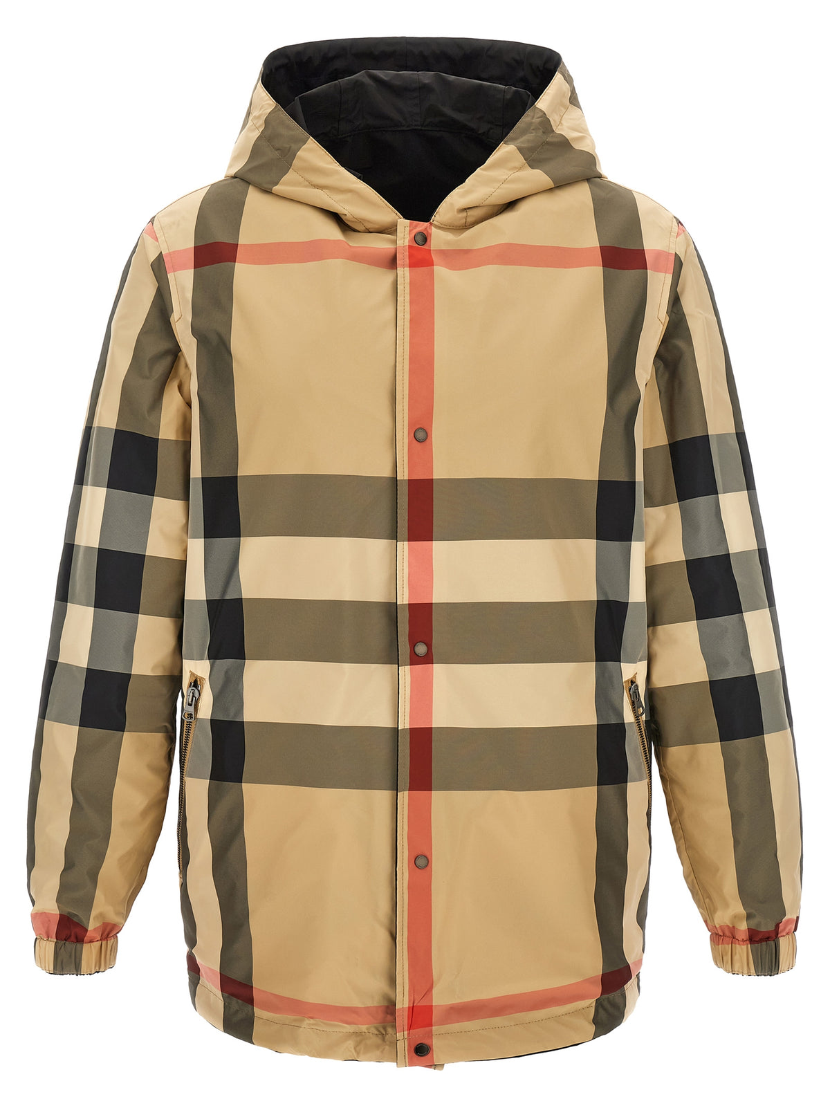 Burberry Schwarzer Polyester-Mantel