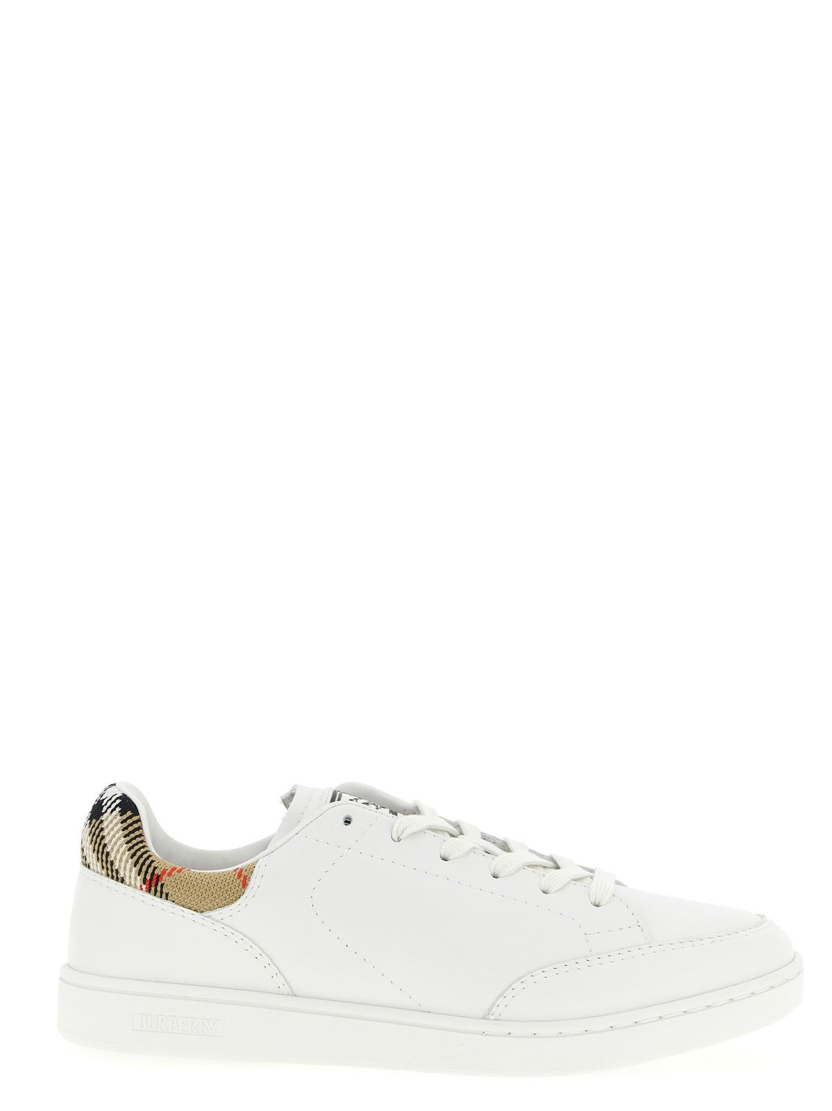 Burberry Mehrfarbige Low-Top-Sneaker aus Rindsleder
