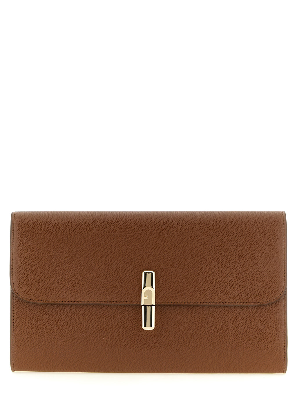 Furla Braune Kalbsleder-Clutch