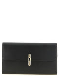 Furla Schwarze Kalbsleder-Clutch