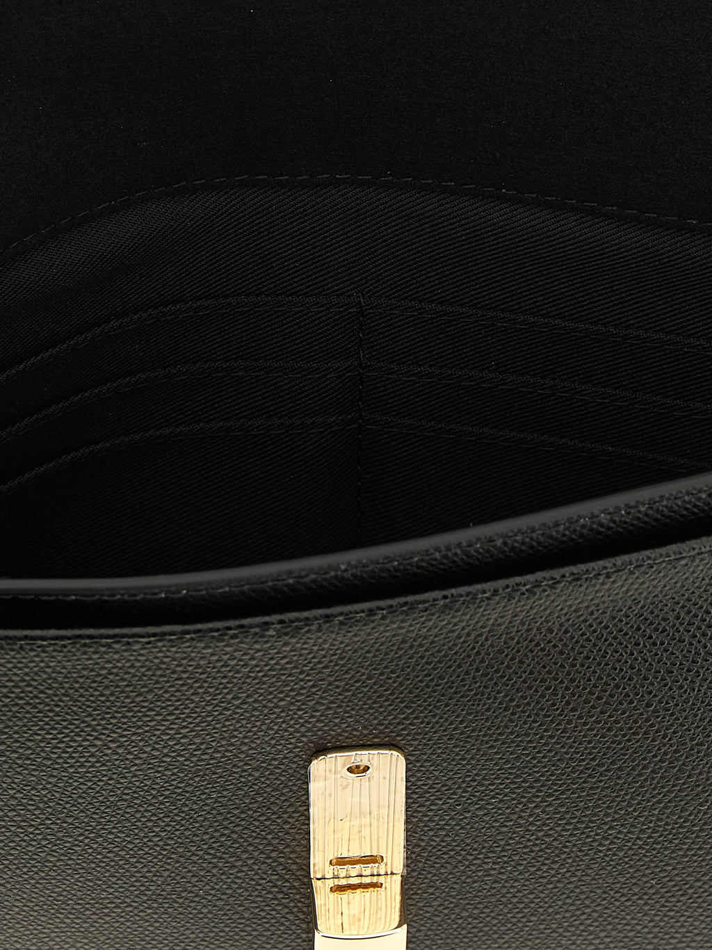 Furla Schwarze Kalbsleder-Clutch
