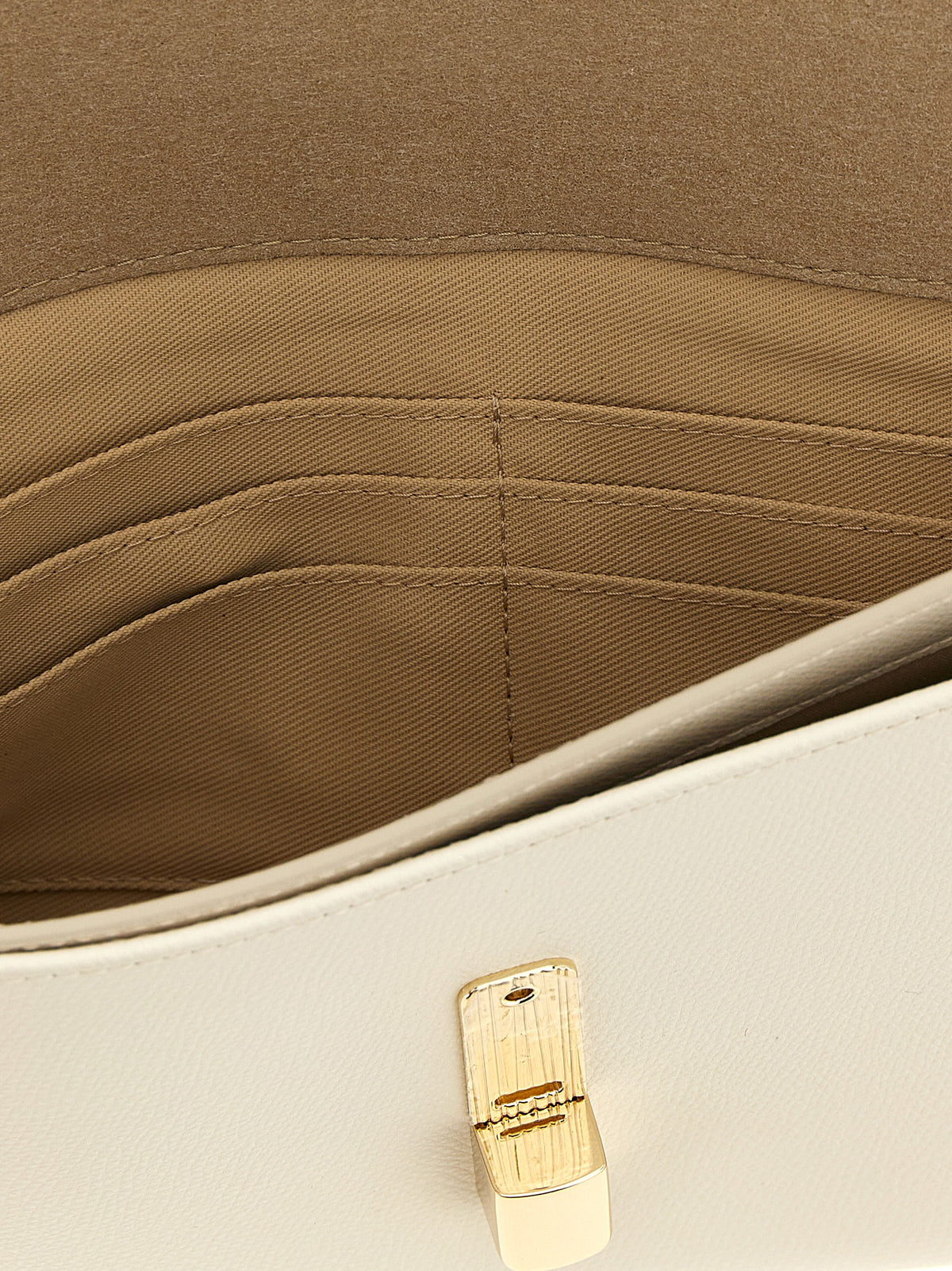 Furla Weiße Clutch aus Kalbsleder