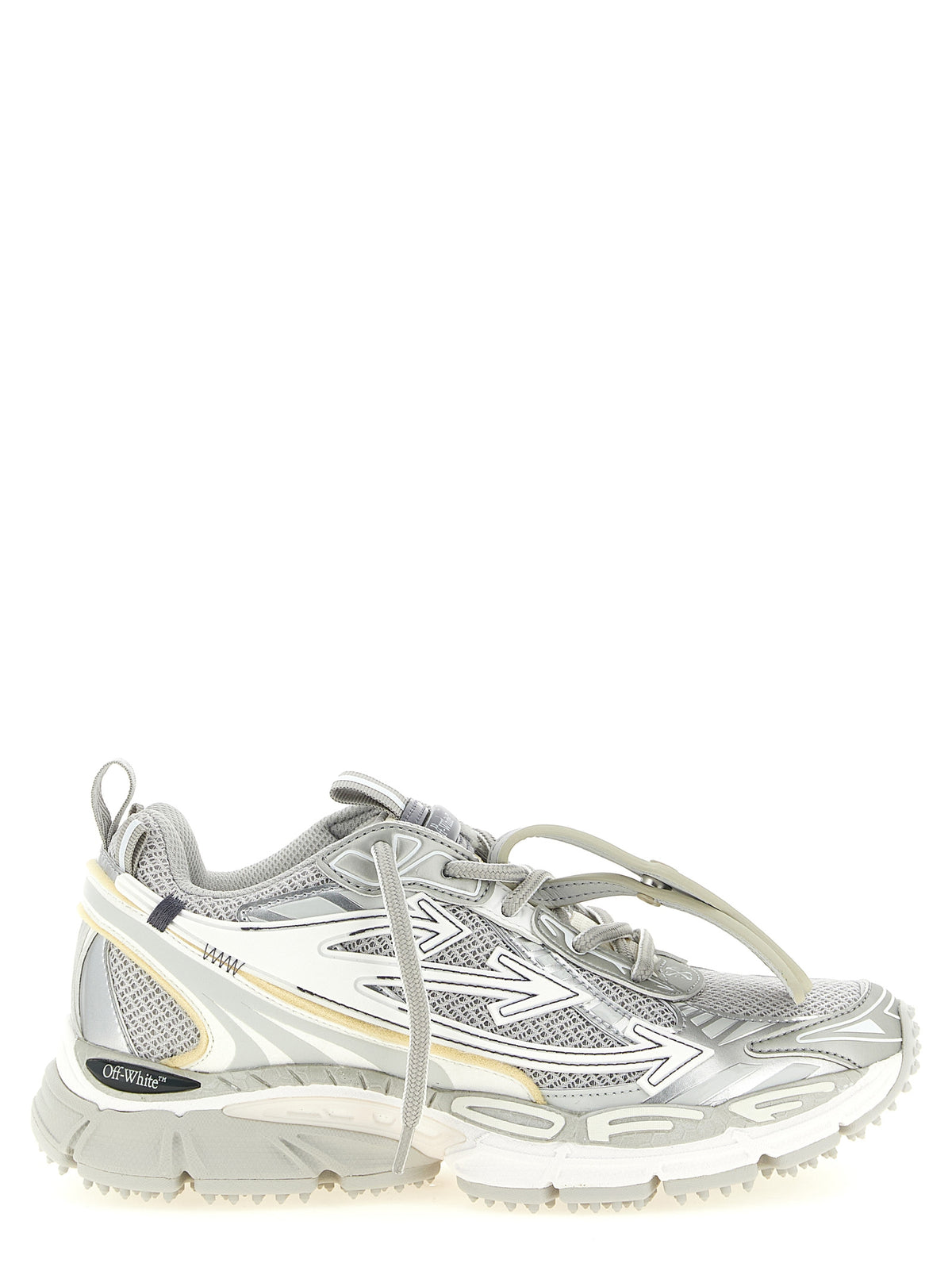 Off-White Graue Sneaker aus Polyethylen im Athletic-Stil