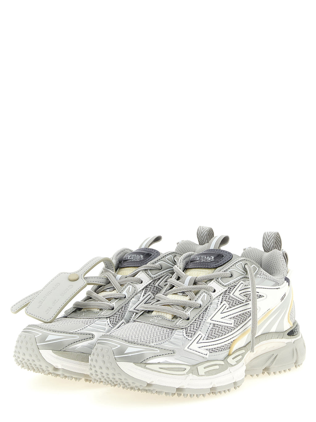 Off-White Graue Sneaker aus Polyethylen im Athletic-Stil