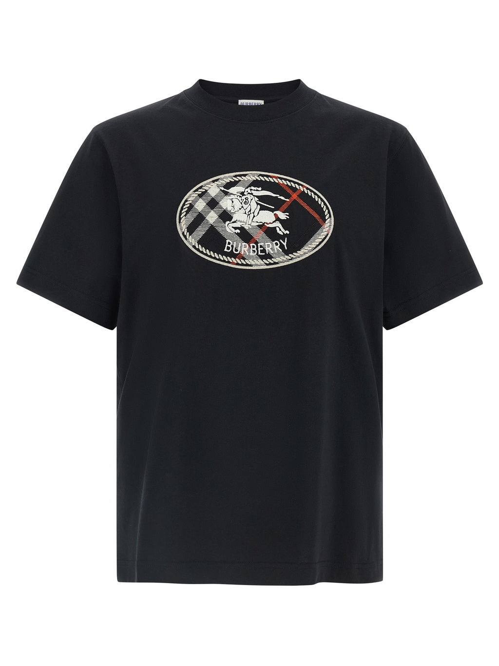 Burberry Schwarzes Baumwoll-T-Shirt
