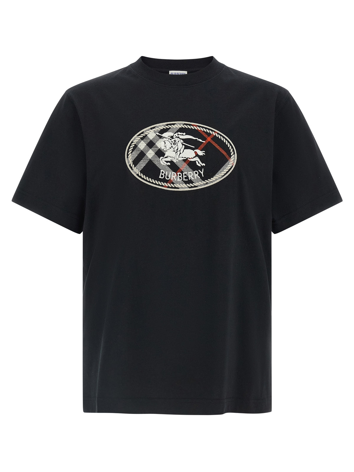 Burberry Schwarzes Baumwoll-T-Shirt
