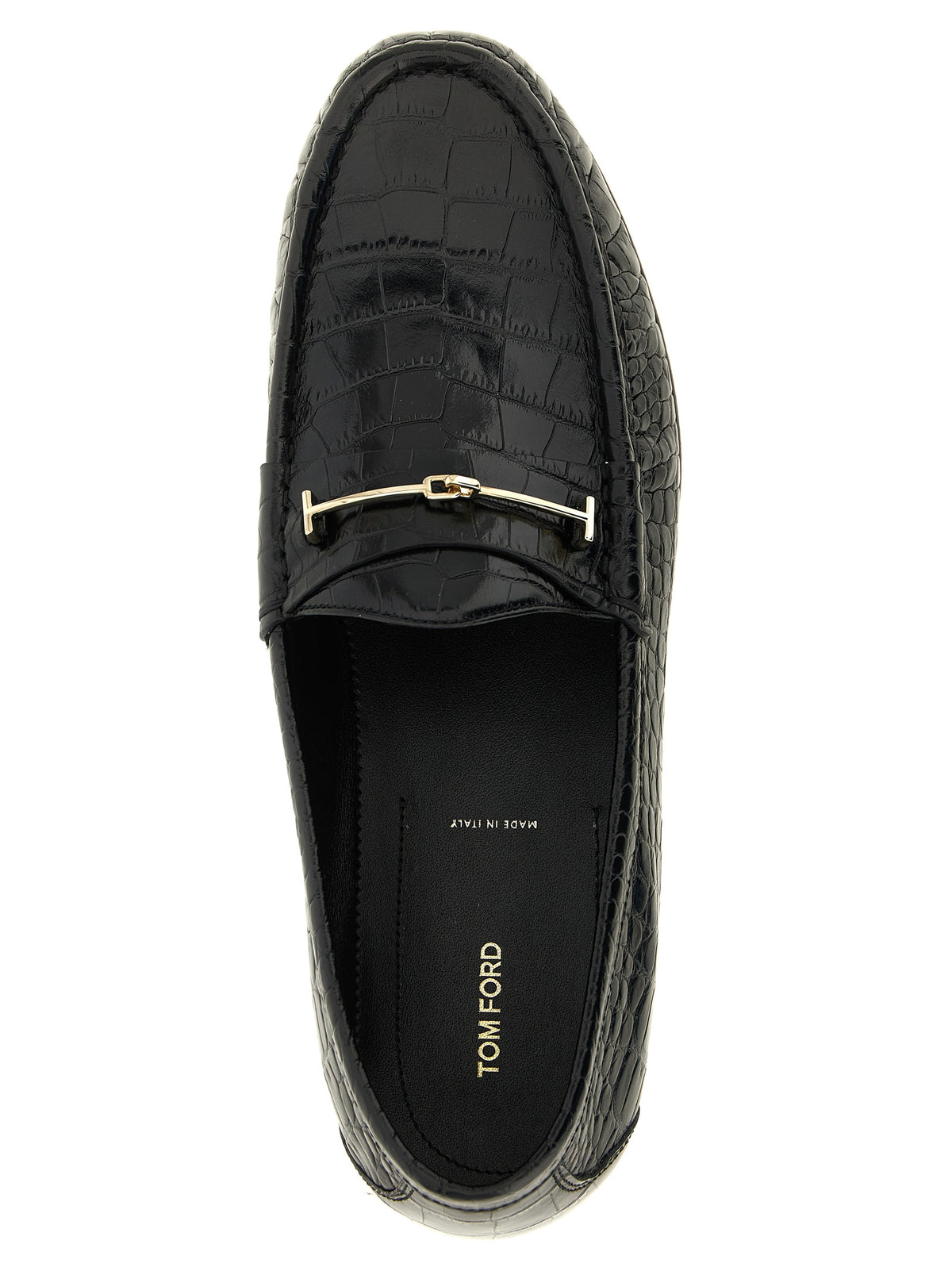 Tom Ford Schwarze Loafer aus Kalbsleder zum Hineinschlüpfen