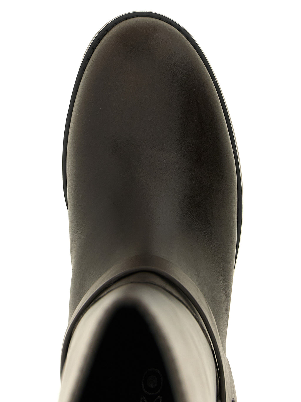 PINKO Schwarze Kuhleder Overknee-Stiefel