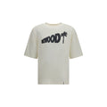 Palm Angels Weißes Baumwoll-T-Shirt