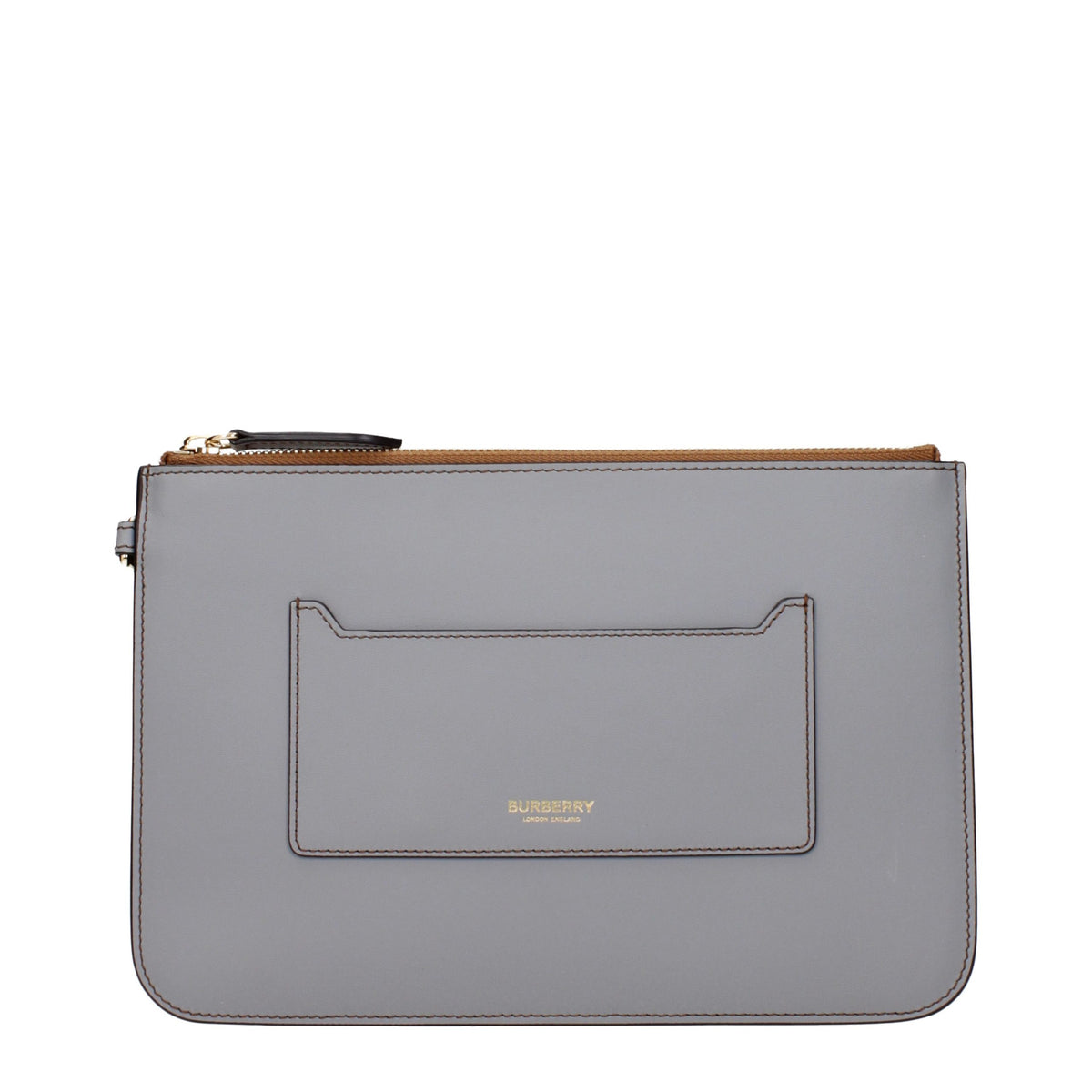 Burberry Graue Leder-Clutch