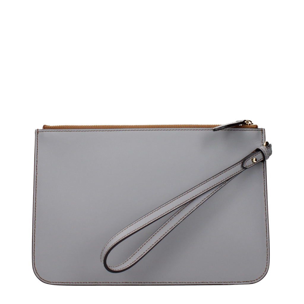 Burberry Graue Leder-Clutch