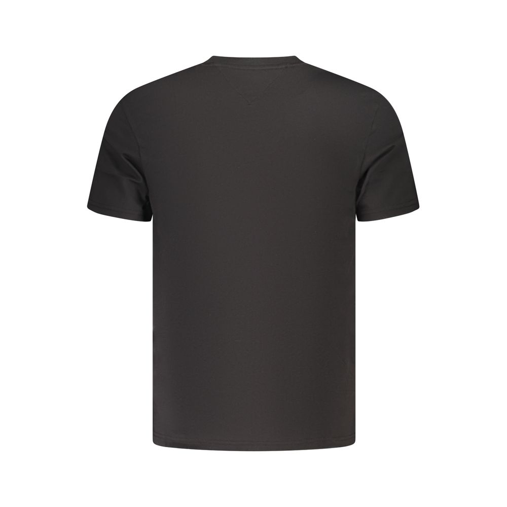 Tommy Hilfiger Schwarzes Baumwoll-T-Shirt für Herren