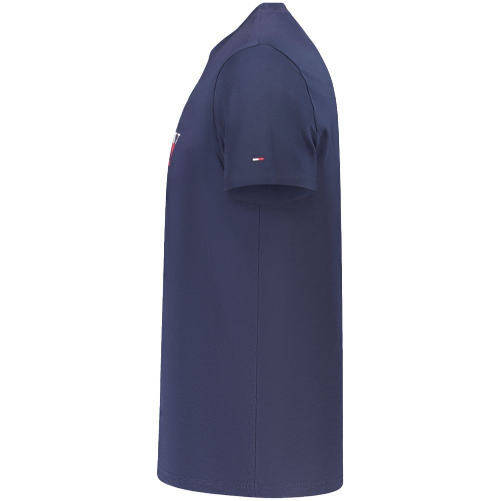 Tommy Hilfiger Blaues Baumwoll-T-Shirt für Herren