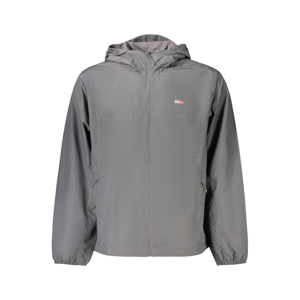 Tommy Hilfiger Graue Herrenjacke aus Polyamid