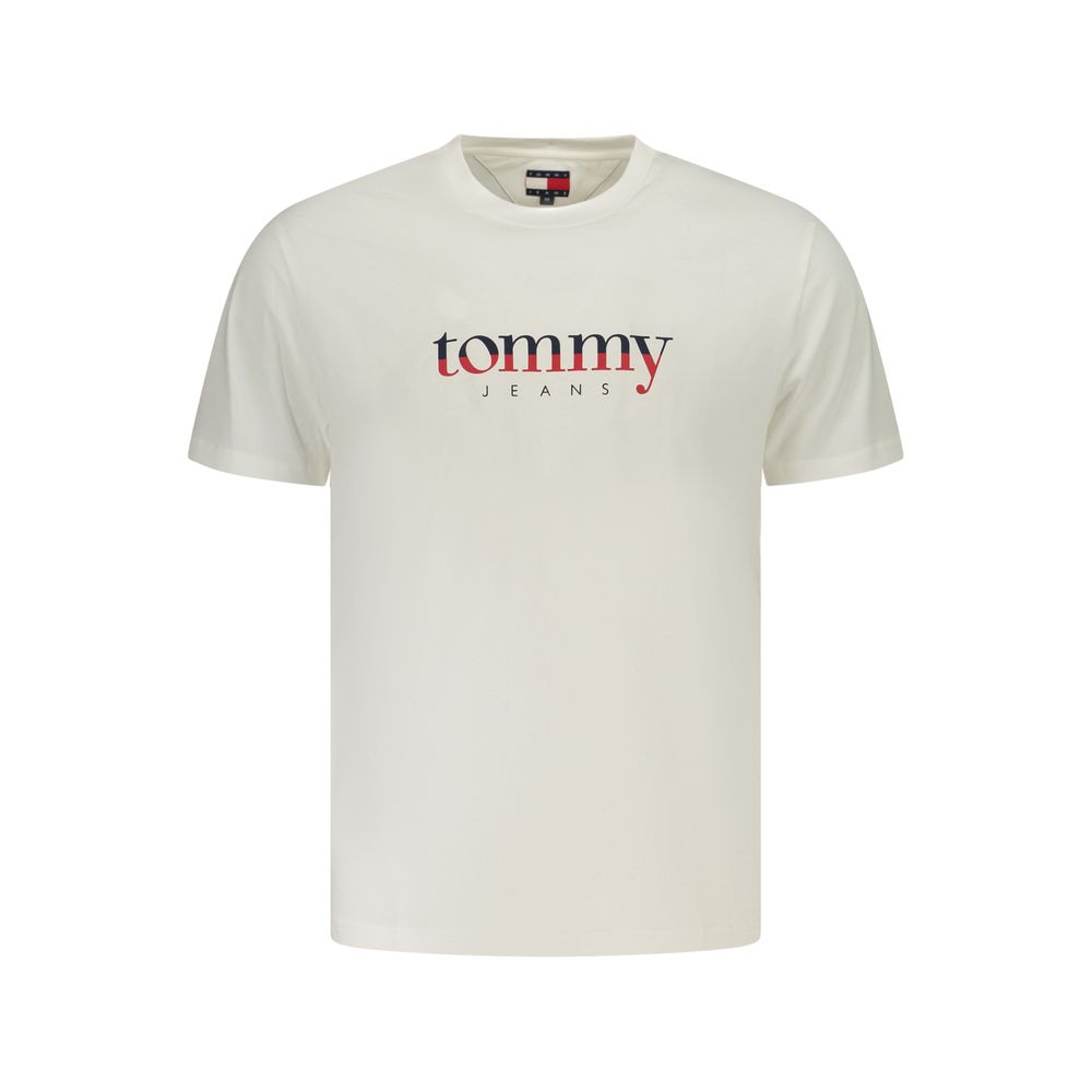 Tommy Hilfiger Weißes Herren-T-Shirt aus Baumwolle