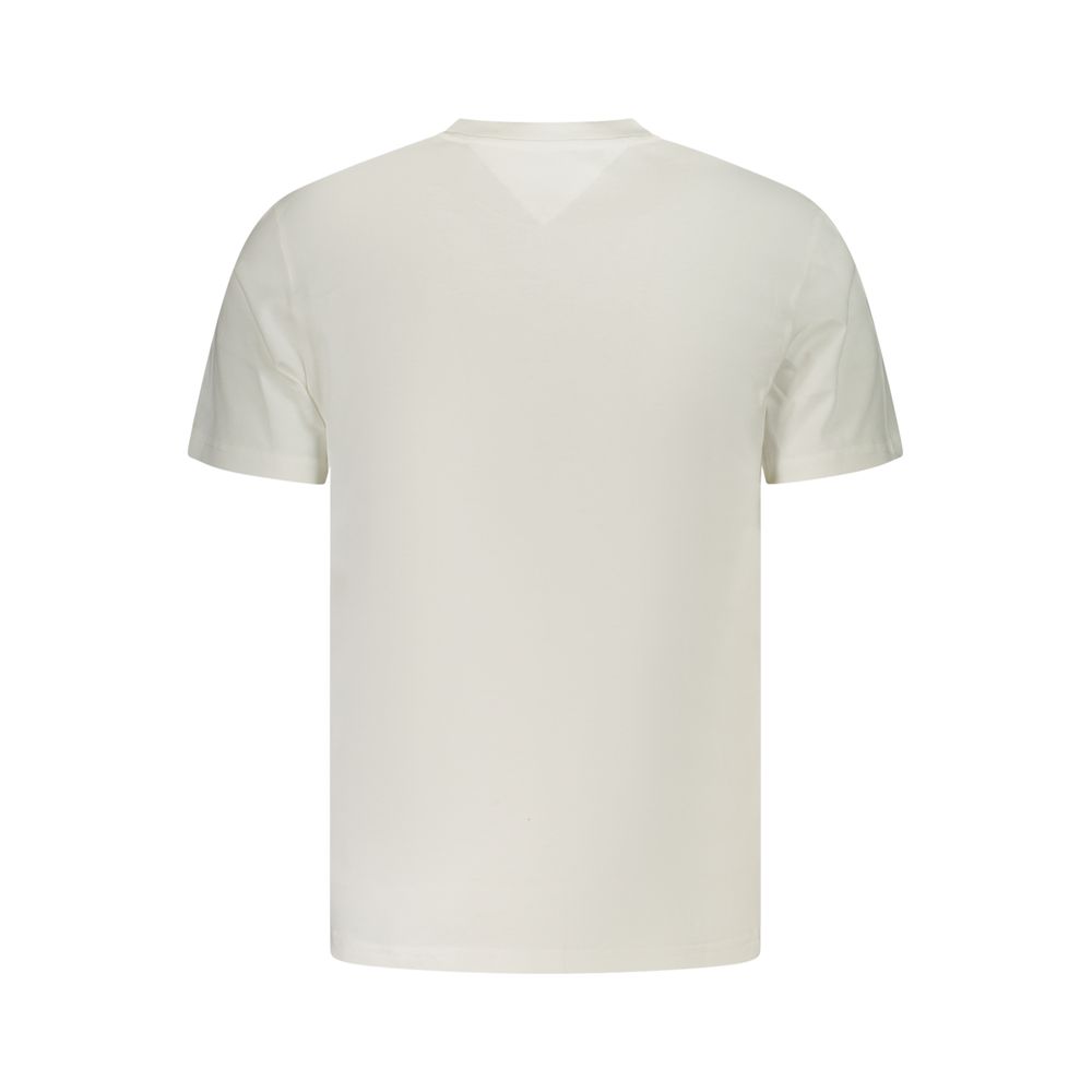 Tommy Hilfiger Weißes Herren-T-Shirt aus Baumwolle