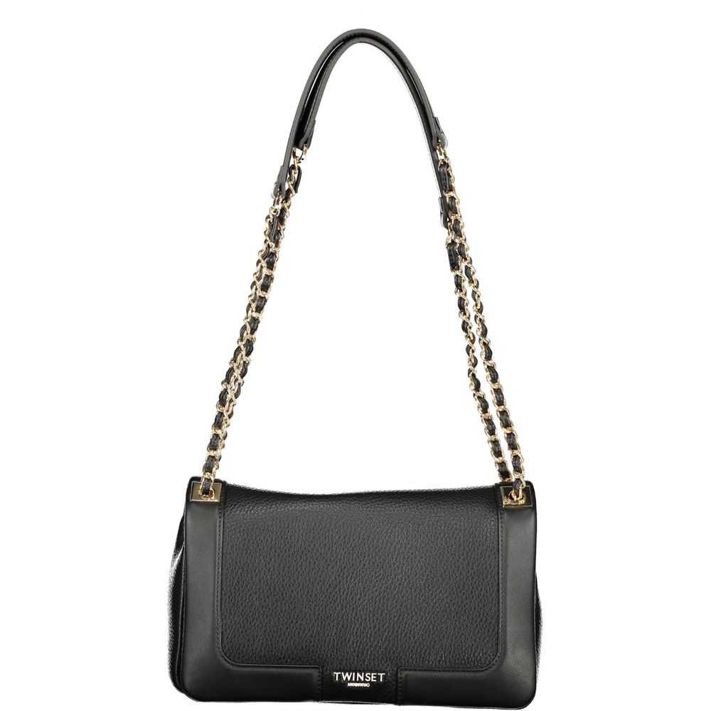 Twinset Schwarze Handtasche aus Polyethylen
