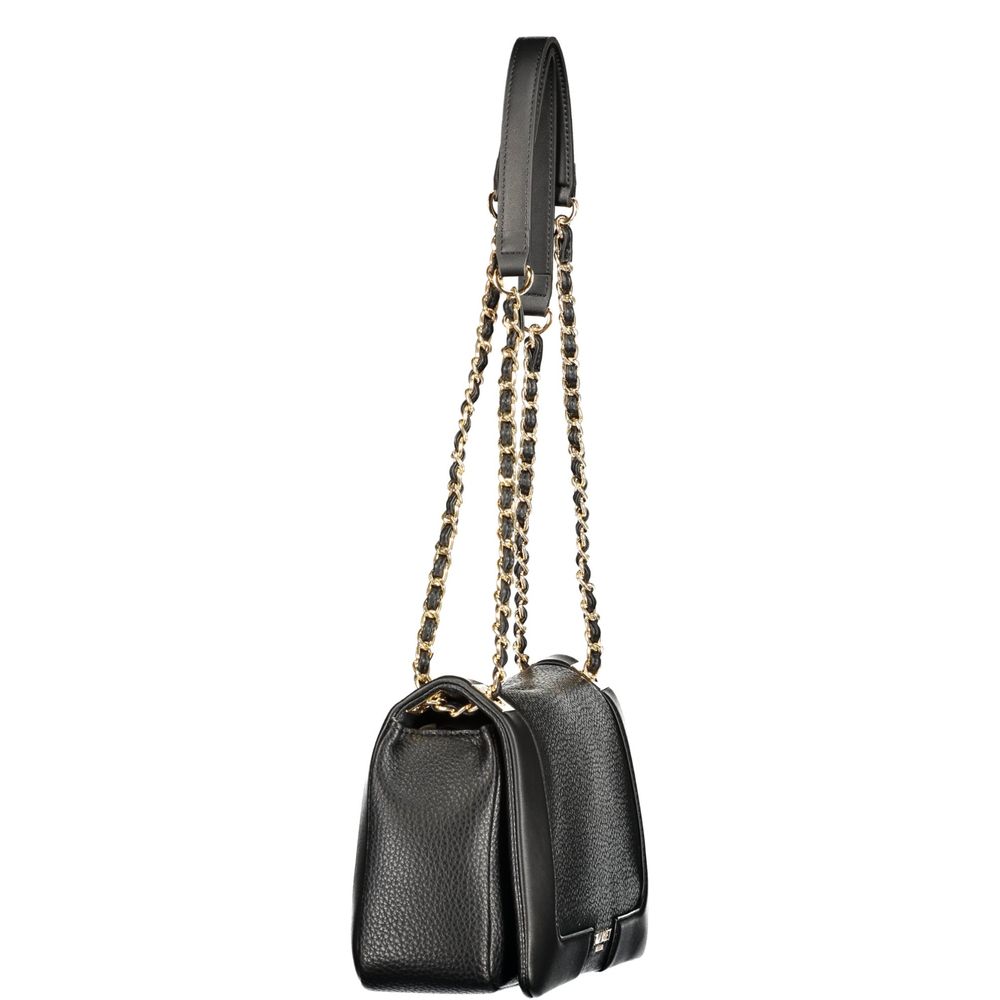 Twinset Schwarze Handtasche aus Polyethylen