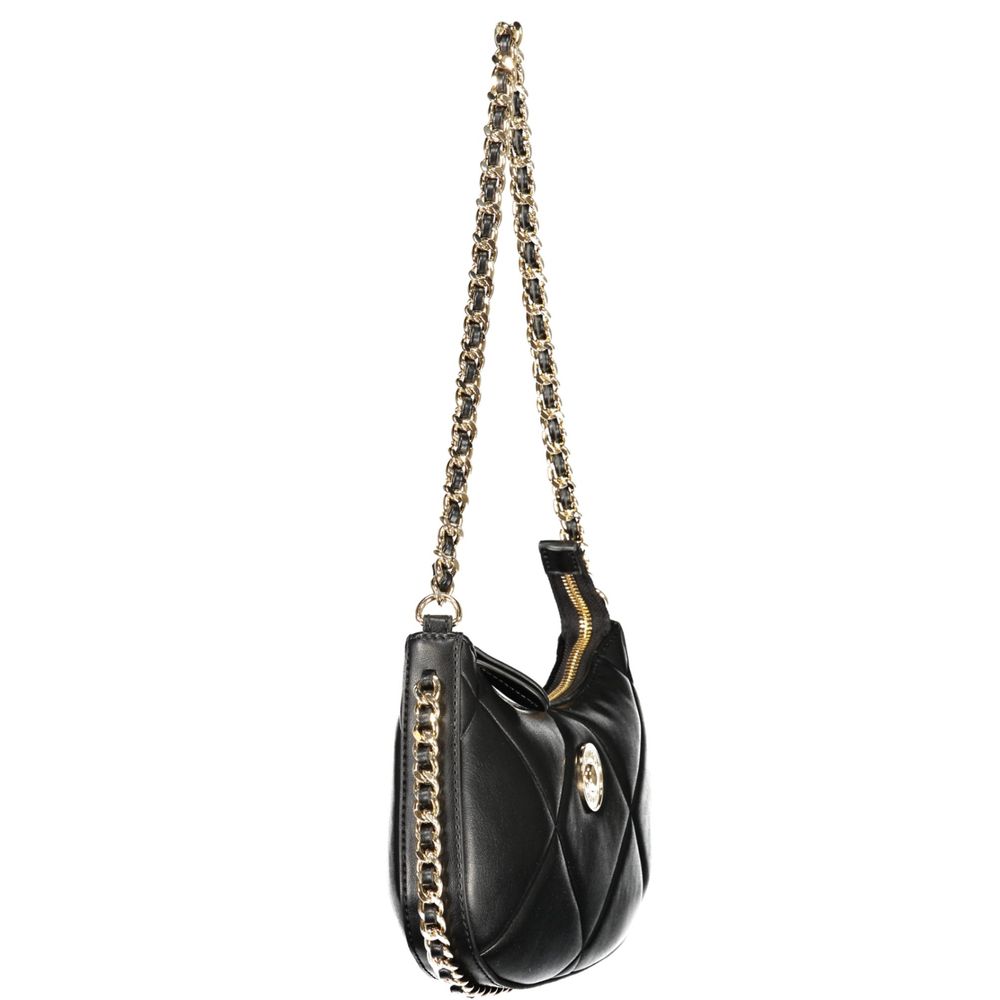 Twinset Schwarze Handtasche aus Polyethylen