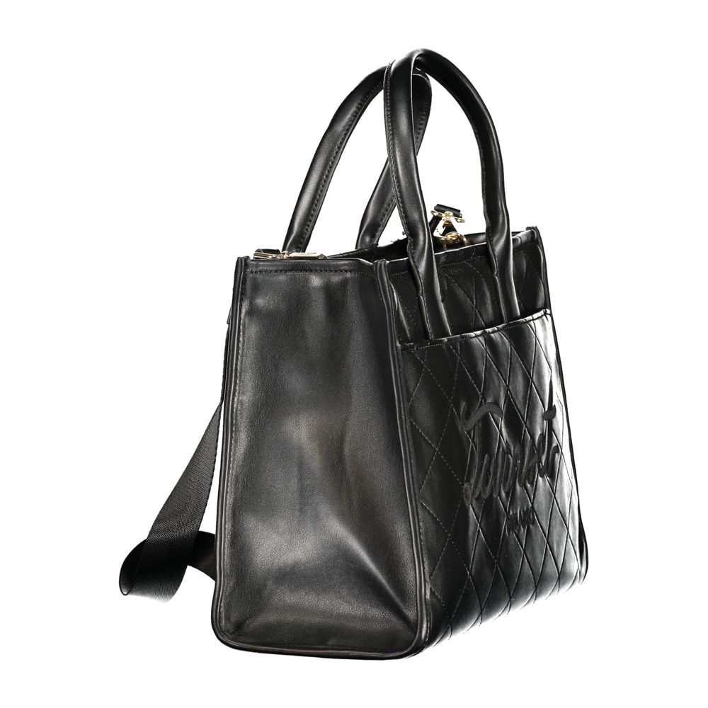Twinset Schwarze Handtasche aus Polyethylen