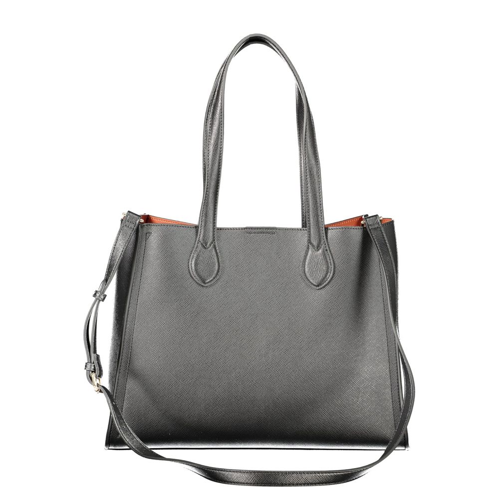 Twinset Schwarze Handtasche aus Polyethylen