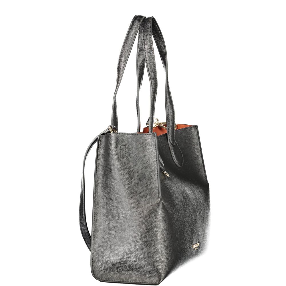 Twinset Schwarze Handtasche aus Polyethylen