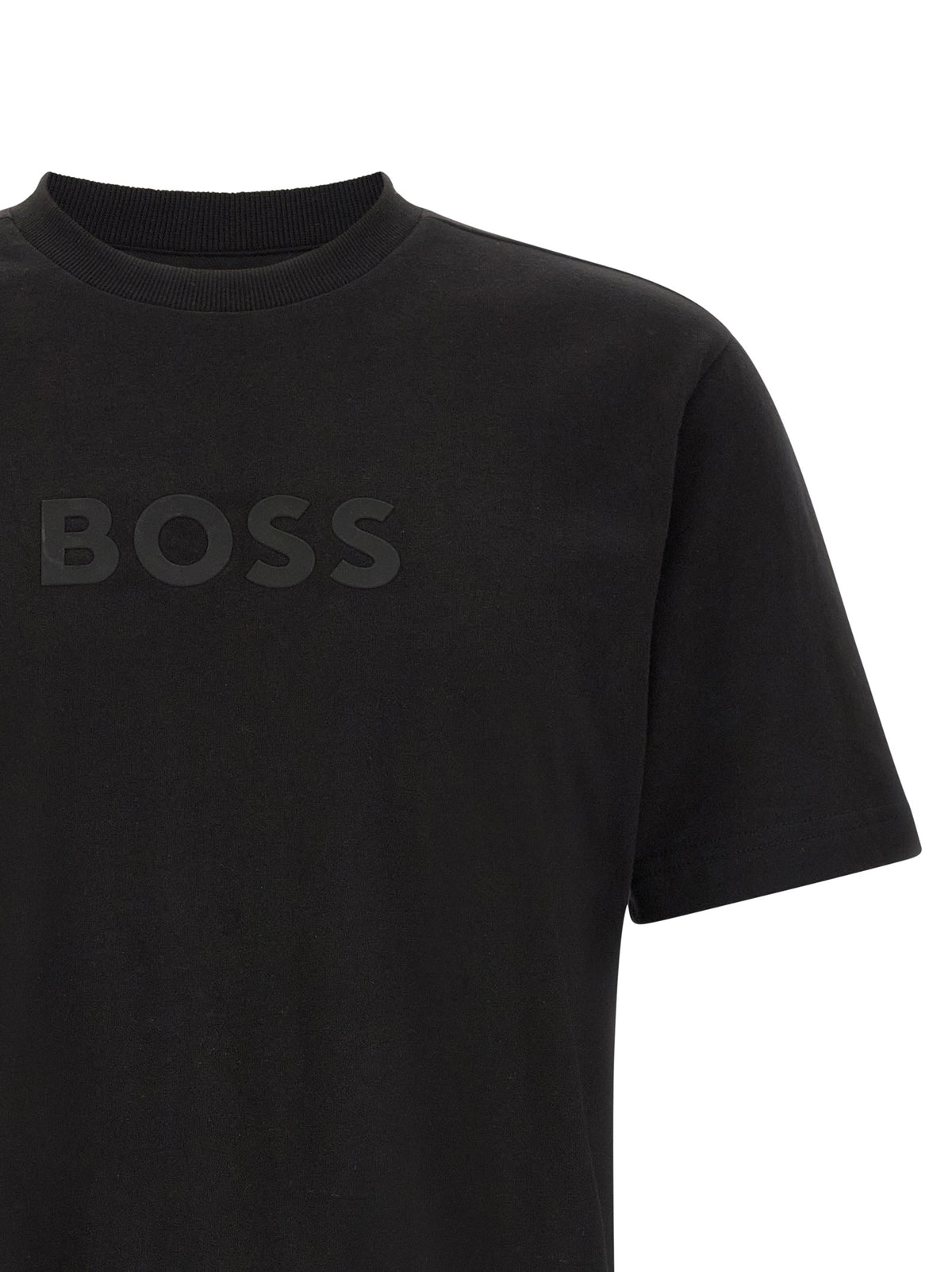 Hugo Boss Schwarzes Baumwoll-T-Shirt