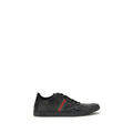 Gucci Schwarze Bos Taurus Kalbsleder Low-Top-Sneaker