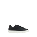 Versace Schwarze Bos Taurus Kalbsleder Low-Top-Sneaker