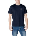 EA7 Emporio Armani Blaues Baumwoll-T-Shirt
