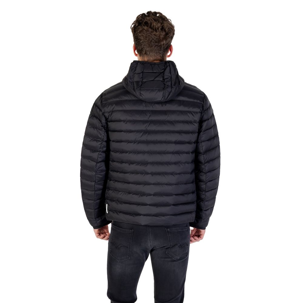 Armani Exchange Schwarze Polyamid-Shell-Jacke