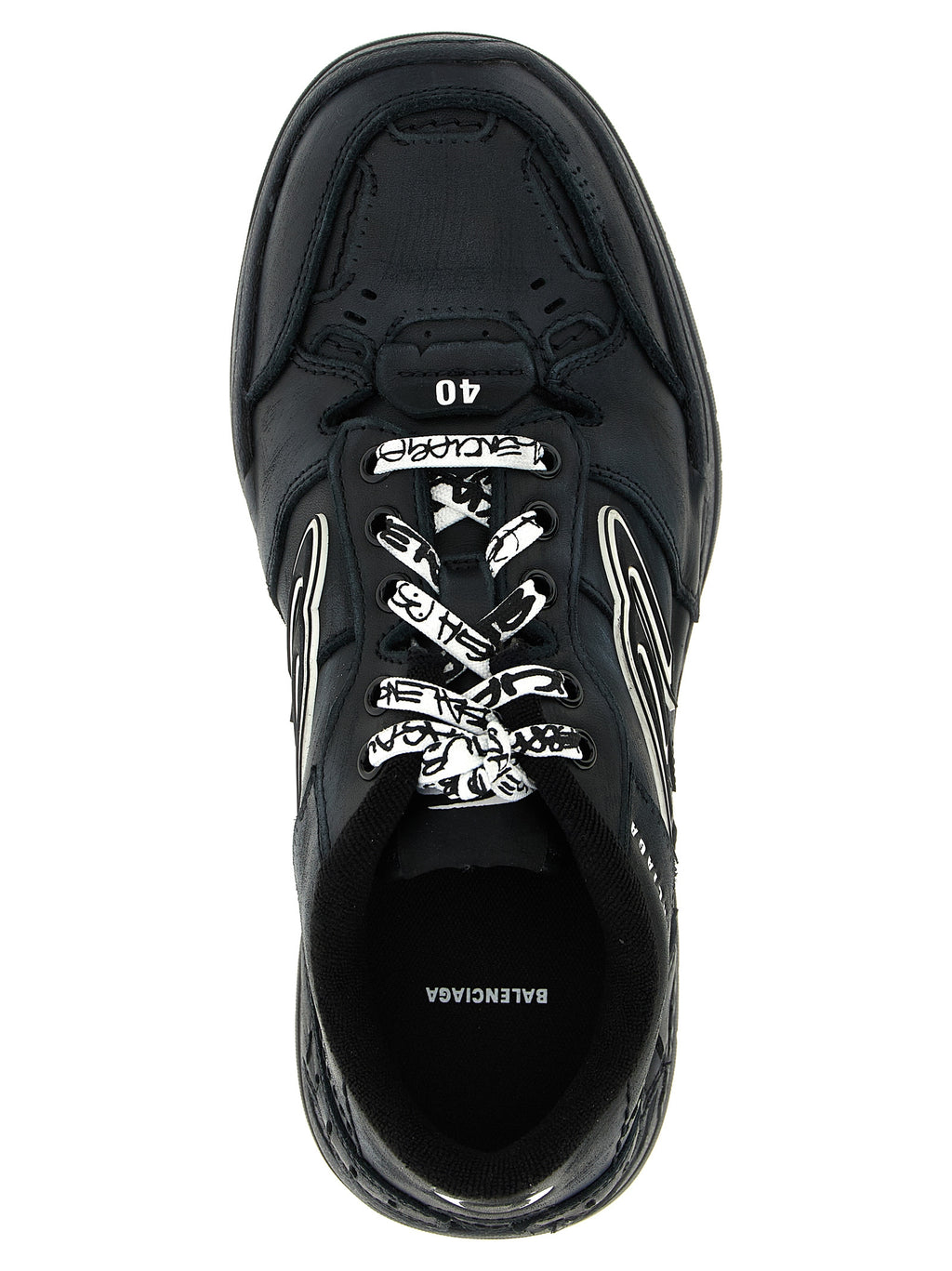 Balenciaga Schwarze Kalbsleder-Sneaker
