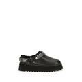 PINKO Schwarze Bos Taurus Kalbsleder Clogs