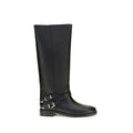 PINKO Schwarze Bos Taurus Kalbsleder Chelsea Boots