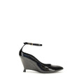 PINKO Schwarze Bos Taurus Kalbsleder Plateau-Pumps