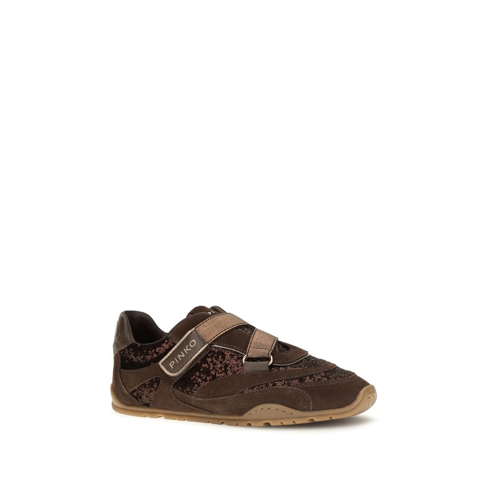 PINKO Braune Wildleder-Sneaker